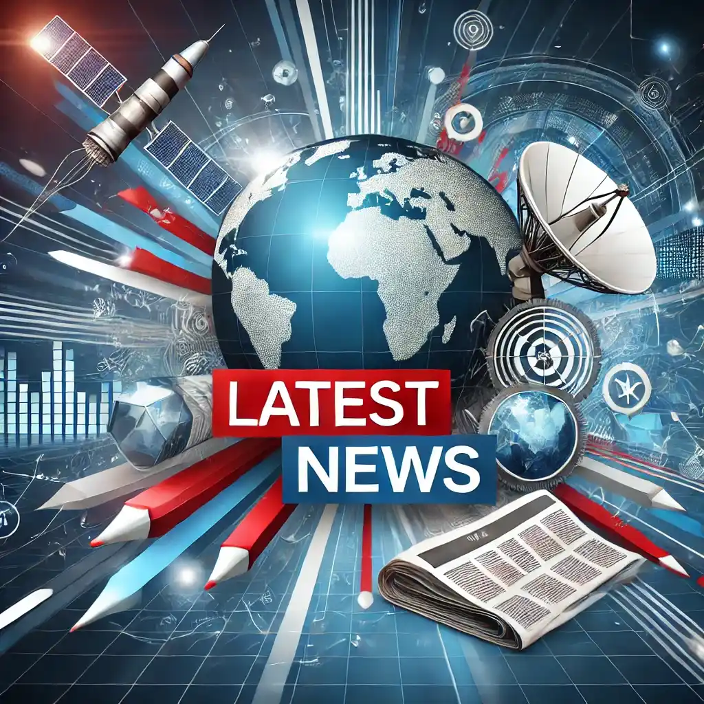 Последни новини на всеки час с Novini-News.com: Бъдете в крак с актуалното 3 a digital image of a globe with a newspaper and satellite