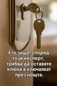 Защо да оставяте ключа в ключалката през нощта е изключително важна мярка според този експерт 44 chatgpt image 12.07.2025 g. 13 10 48